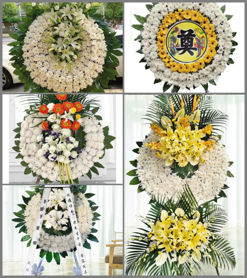 山东青岛平度市仁兆镇詹家屯村花圈速递